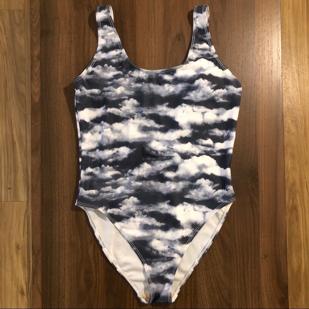 American Apparel Open Back Cloud Body Suit Large
